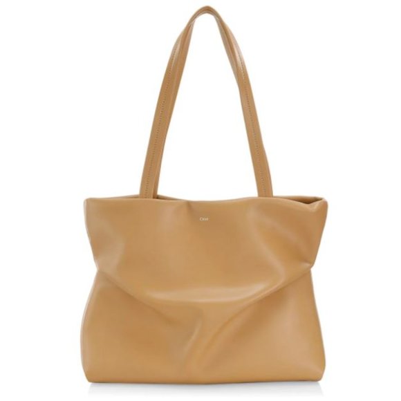 Chloé Judy E/W Leather Tote Soft Tan - Picture 1 of 10